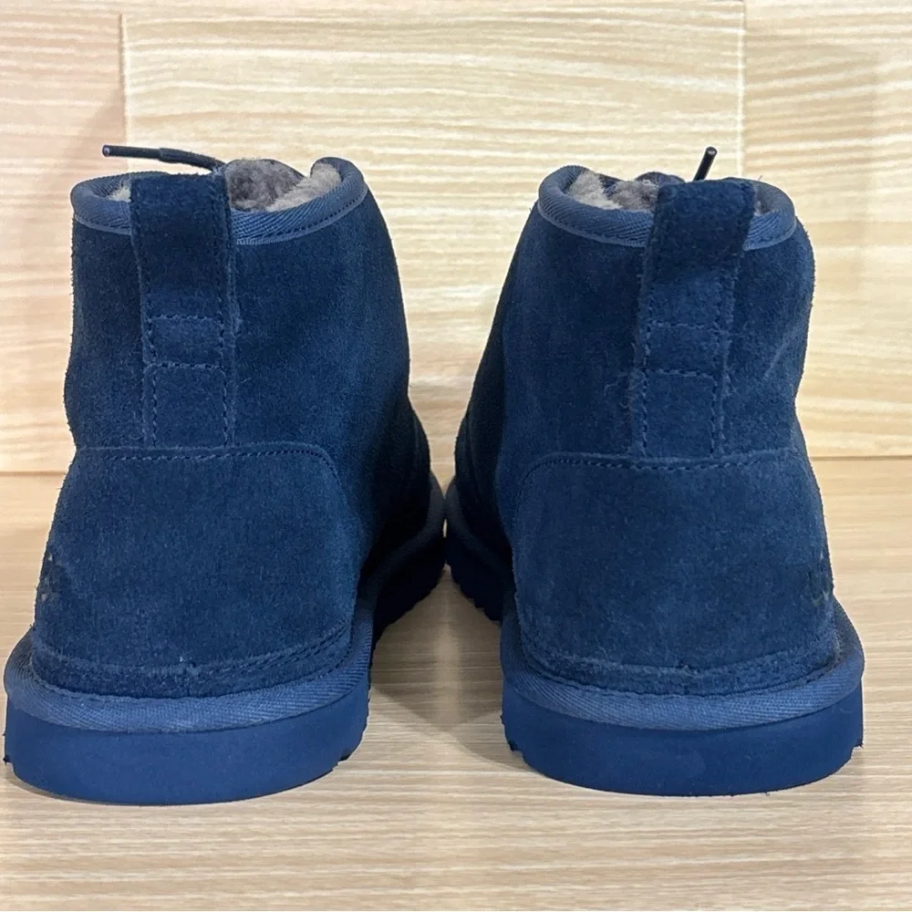UGG Neumel Chukka Boots Navy Blue Shearling Lined Men’s 11